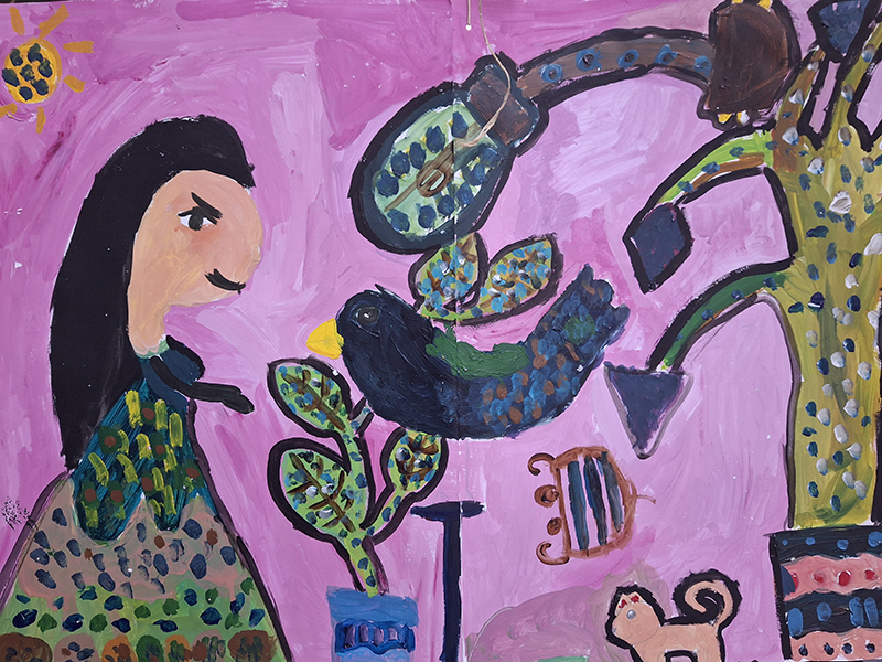 atelier arts plastiques animé par Louisiane Crouzet