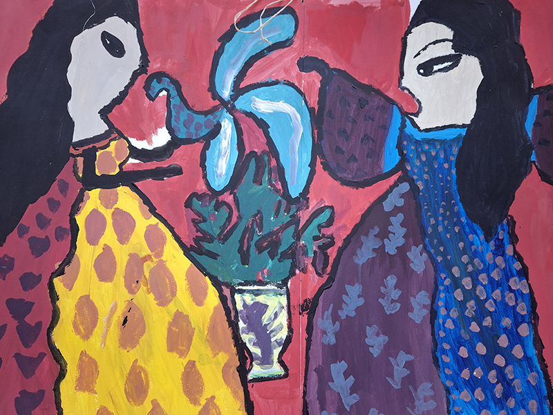 atelier arts plastiques animé par Louisiane Crouzet
