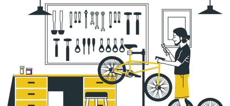 atelier de la cyclofficine populaire à la maison de quartier francisco ferrer